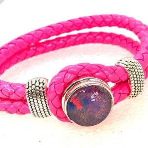 Bracelet Leather Noosa Handmade 20mm snap SB20